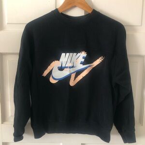 Vintage 80s 90s Nike New Wave Vaporwave Grid Retro Crew Neck Sweatshirt Mens XS